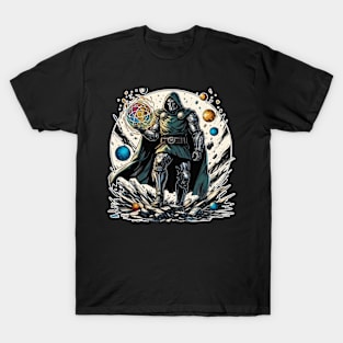 Dr.Doom holding the multiverse T-Shirt